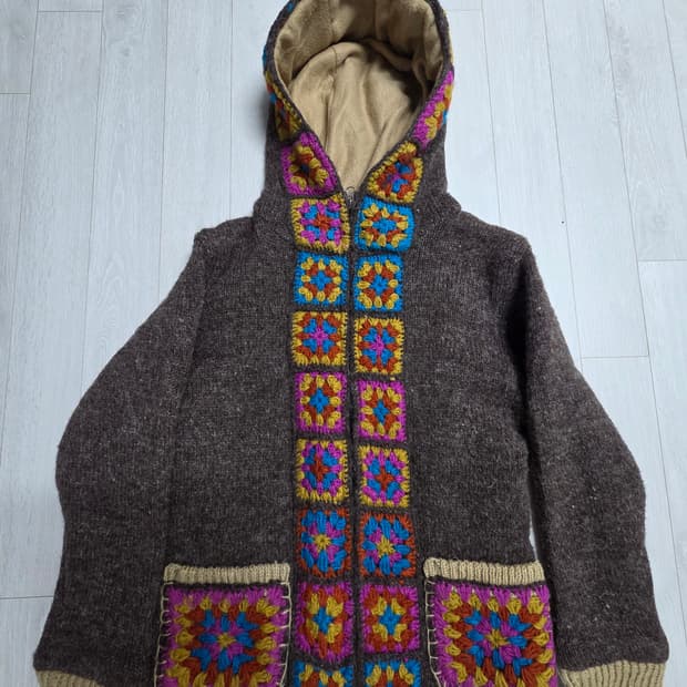 TITICACA 티티카카 크로셰 모티브 후드 아우터 하구미