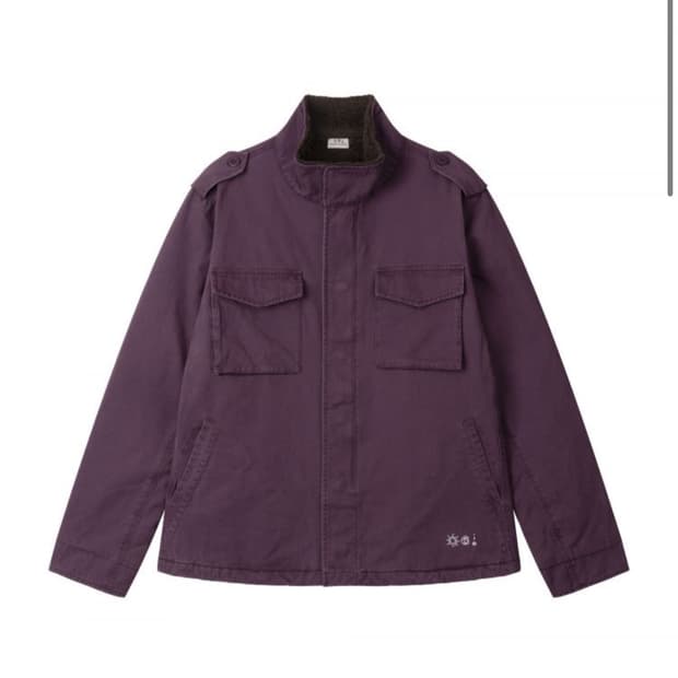 구해요))) 어스지구 필드자켓 보라색