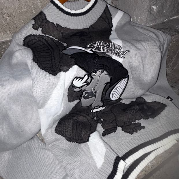 Ghetto Crew 빈티지 니트