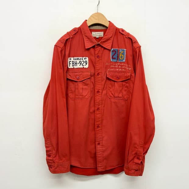 아비렉스 빈티지 밀리터리 셔츠