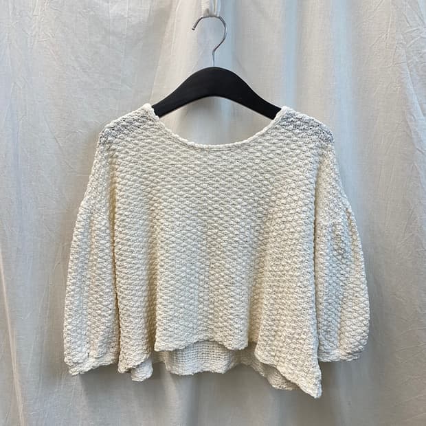 CUTIE BEAUTY 화이트폼 반팔블라우스(M)