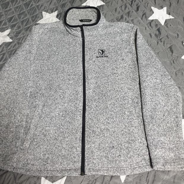 블랙야크 기모 후리스 집업자켓 그레이 (100)