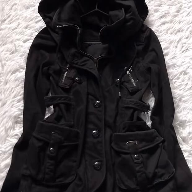 일본빈티지 펑크 갸루 그런지 y2k 투웨이 자켓