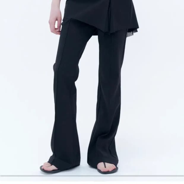 미세키서울 플리츠 스커트 팬츠 pleats skirt pants 블랙