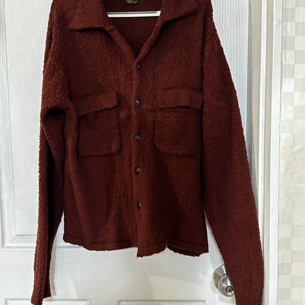 [3 Size] 캐피탈 7G 쉐기 니트 보드 셔츠와인