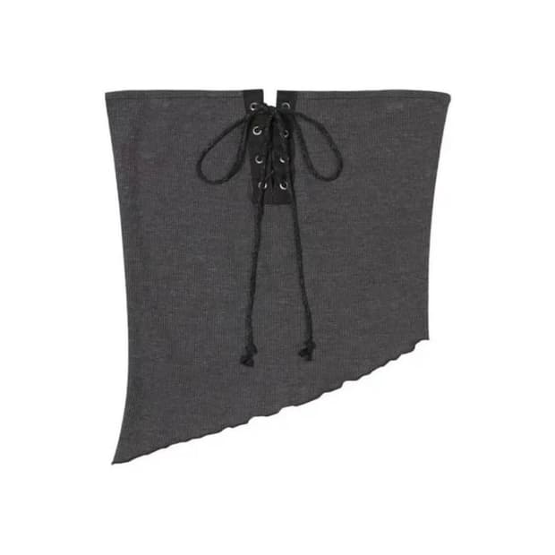 보헤미안서울 아일렛 와플 튜브탑