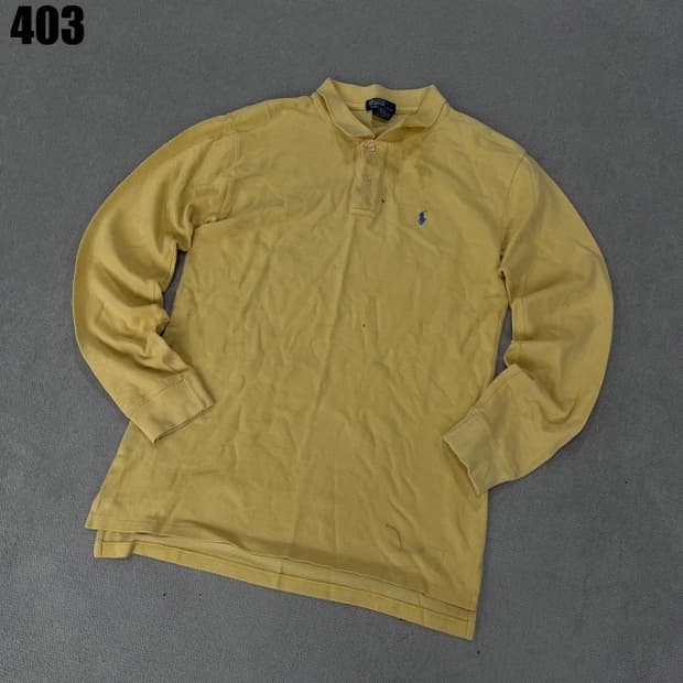 폴로 랄프로렌 옐로우 긴팔티 