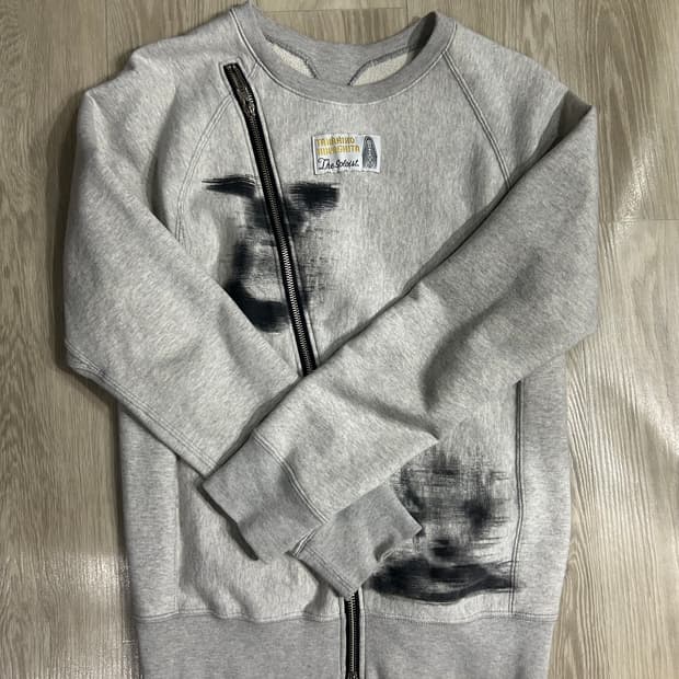 솔로이스트 22aw 지퍼 맨투맨 