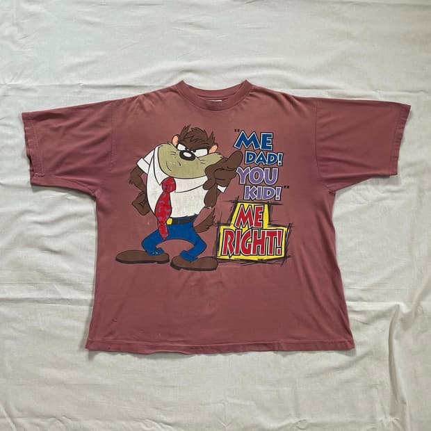 90s 루니툰즈 Taz티 made in usa