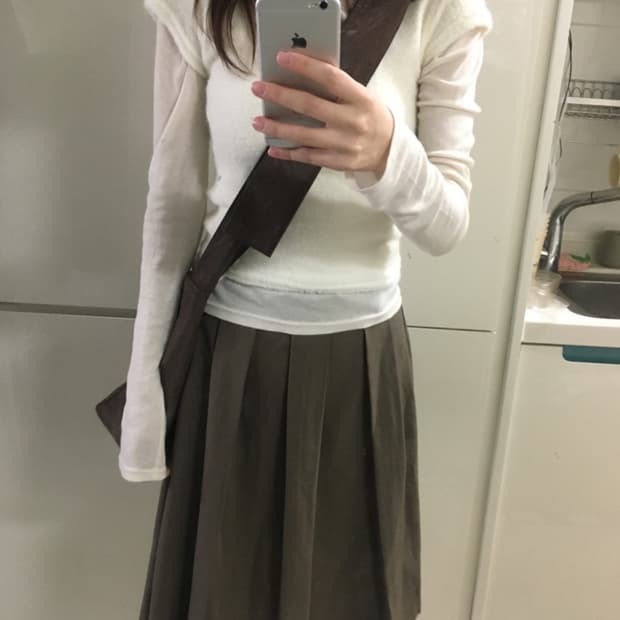 레이어드 탑 아이보리