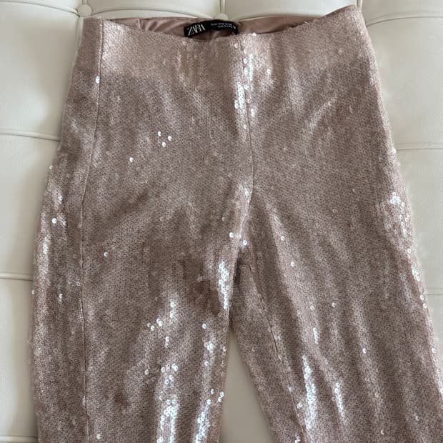 zara 자라 시퀸 밴딩 팬츠