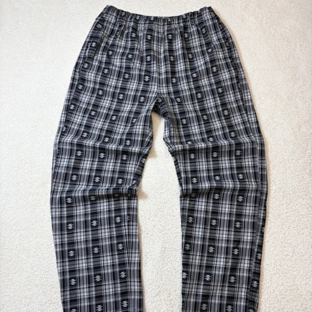 디네뎃 아프리칸 체크 와이드 팬츠 PN6272