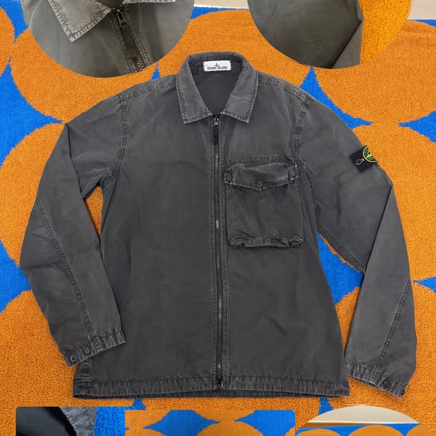 스톤아일랜드 올드이펙트 오버셔츠자켓