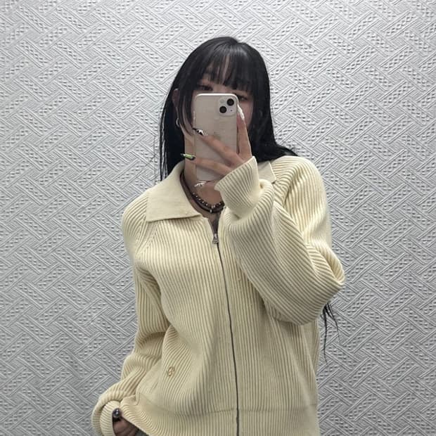 마리테 프랑소와 저버 여리핏 뜨개 니트 가디건 M C08730