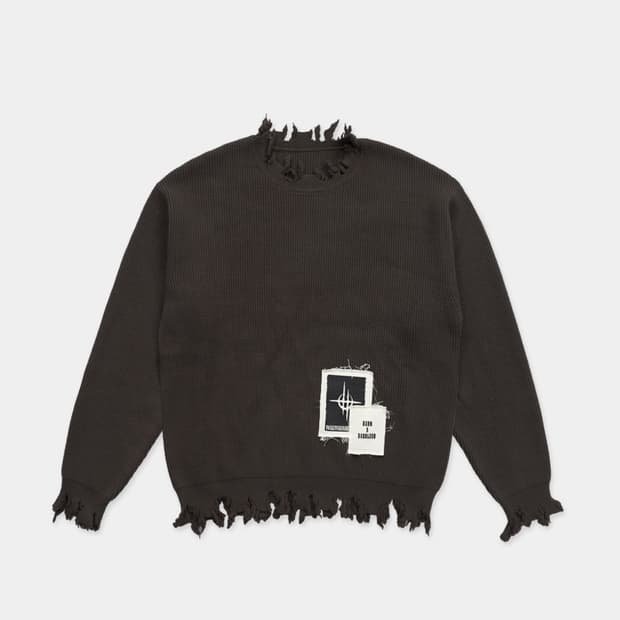 Badblood 배드블러드 디스트로이드 스웨터 니트/블랙