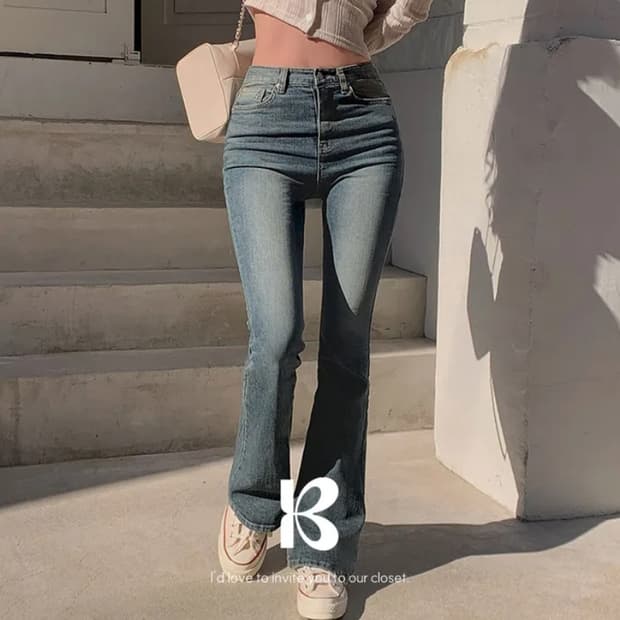 새상품) 베이델리 리얼핏 빈티지 워싱 부츠컷 팬츠 s