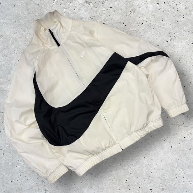 [M] 나이키 빅스우시 우븐 자켓 화이트/블랙 B727