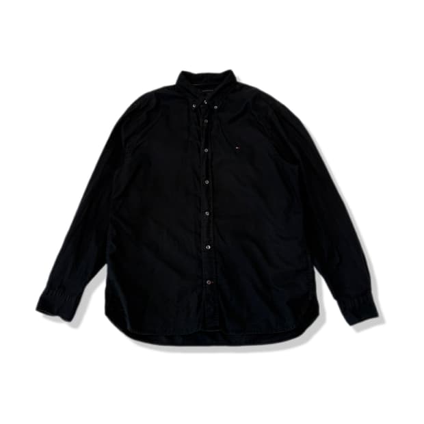 tommy hilfiger black shirt