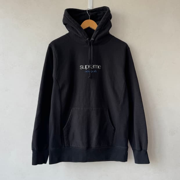 Fw16 슈프림 Chrome Classic 로고 후드티