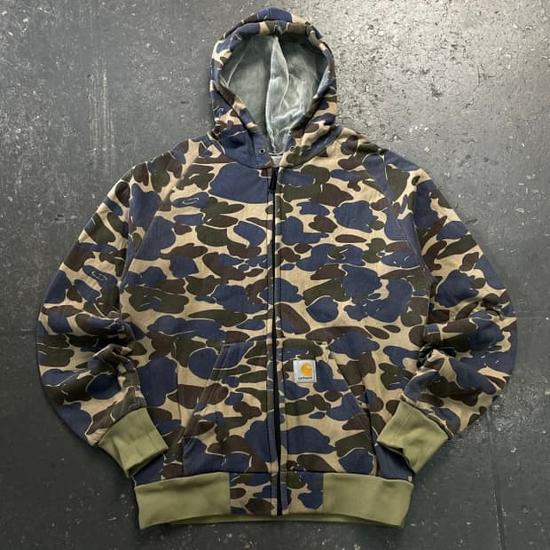 95-100 칼하트 카모플라쥬 후드집업 