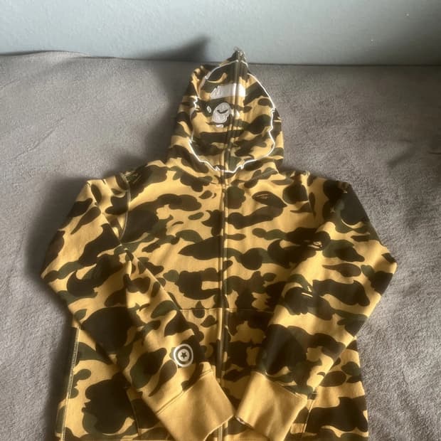 베이프 1st 카모 에이프 헤드 후드집업 황계