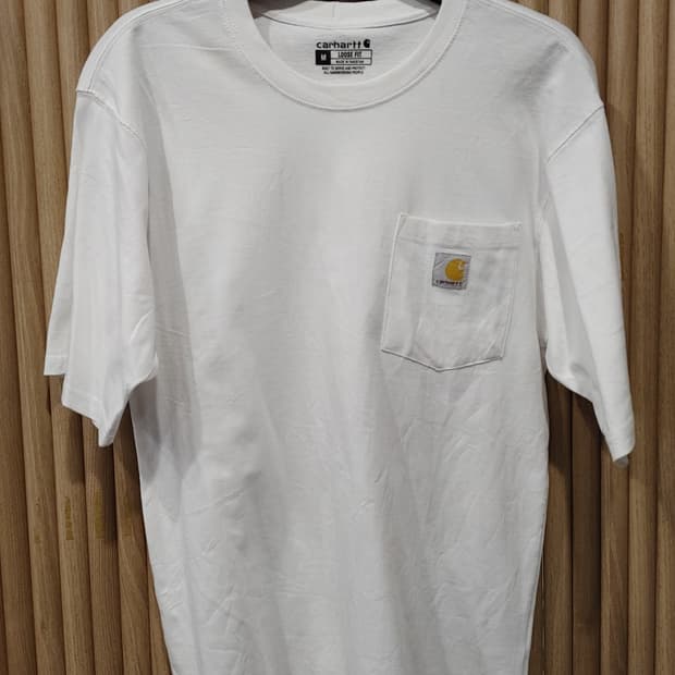 무배) 칼하트 오버사이즈 로고 티셔츠 (새상품) - M/tall