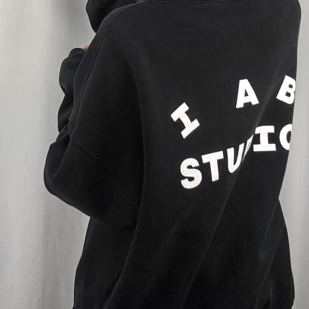아이앱 스튜디오 로고 블랙 후드티