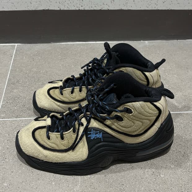 나이키 x 스투시 에어페니 2 라탄 앤 라임스톤