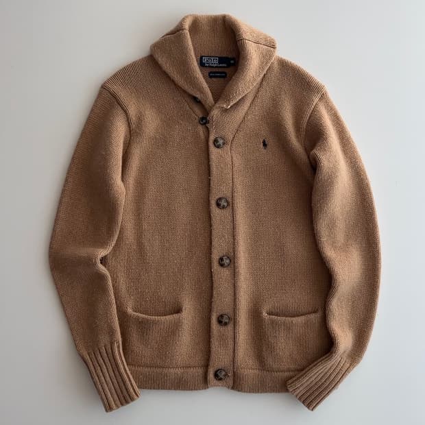폴로 랄프로렌 숄카라 램스울 가디건 95