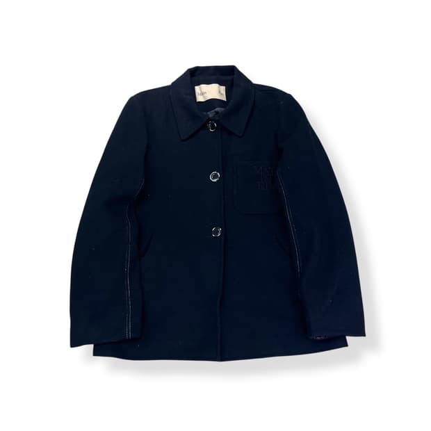 100 마땡킴 울 레더 코트