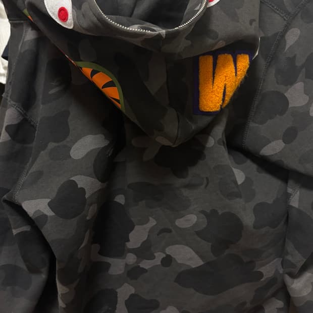 베이프 흑계 후드집업 s