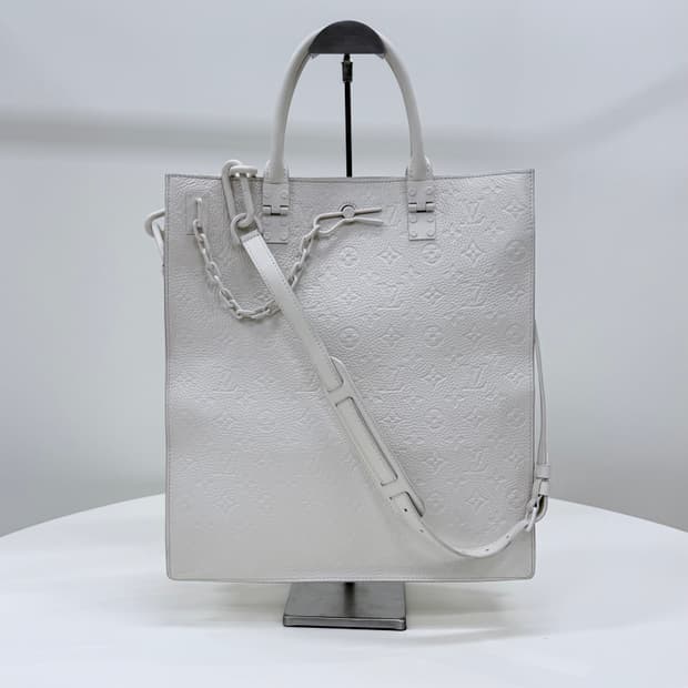[A급/OS] 루이비통 모노그램  버질아블로 레더 토트백 숄더백 화이트