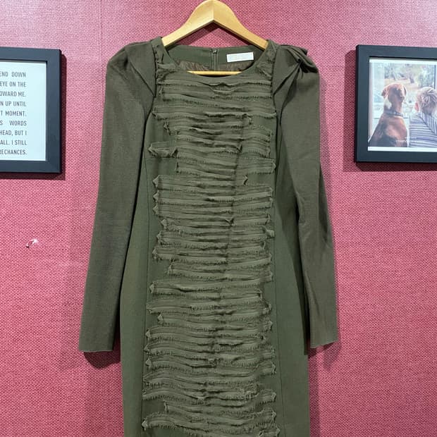 SJSJ 모 실크 혼방 원피스