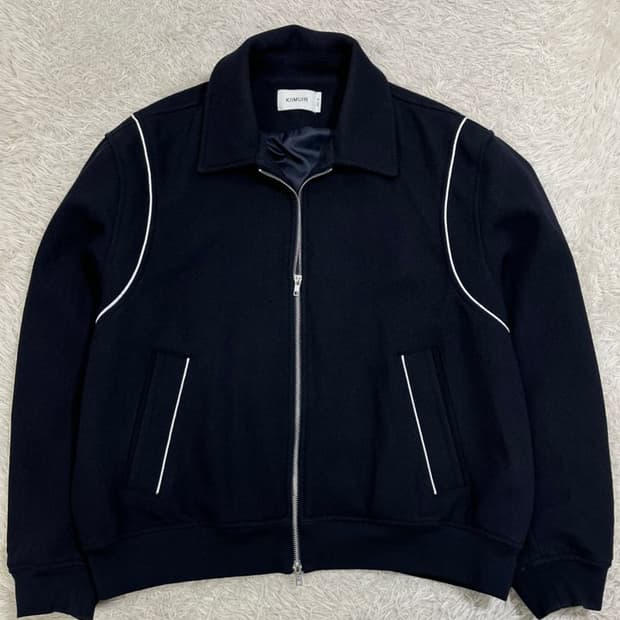 키뮤어 울 바시티 자켓/#2866