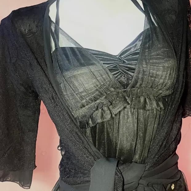 케토하우스 크루 합정빈티지 섹시고스펑크 코디세트