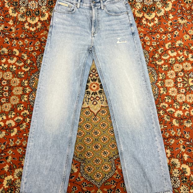 [28] 캘빈클라인 90s 스트레이트 연청 데님팬츠