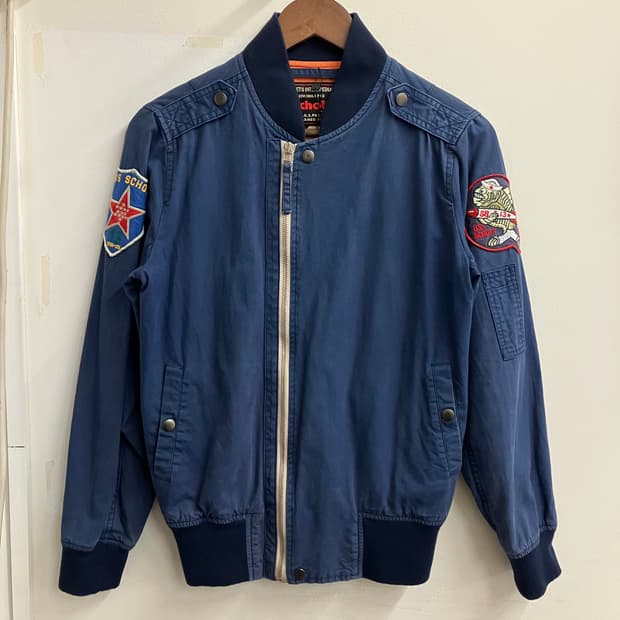 N219 쇼트 사선 항공점퍼 ma1