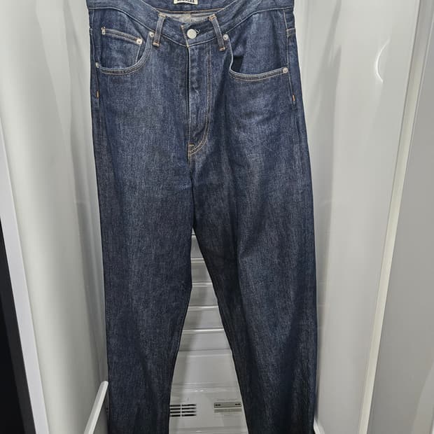 오라리 와이드 하드트위스트 데님