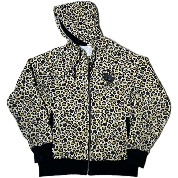 Hello Kitty 레오파드 후드집업