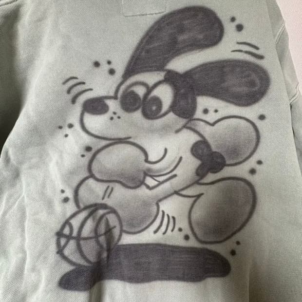 인세인개러지 핸드페인트 후드