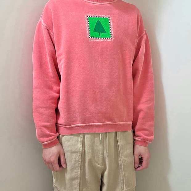 Genuine 피그먼트 다잉 맨투맨 티셔츠