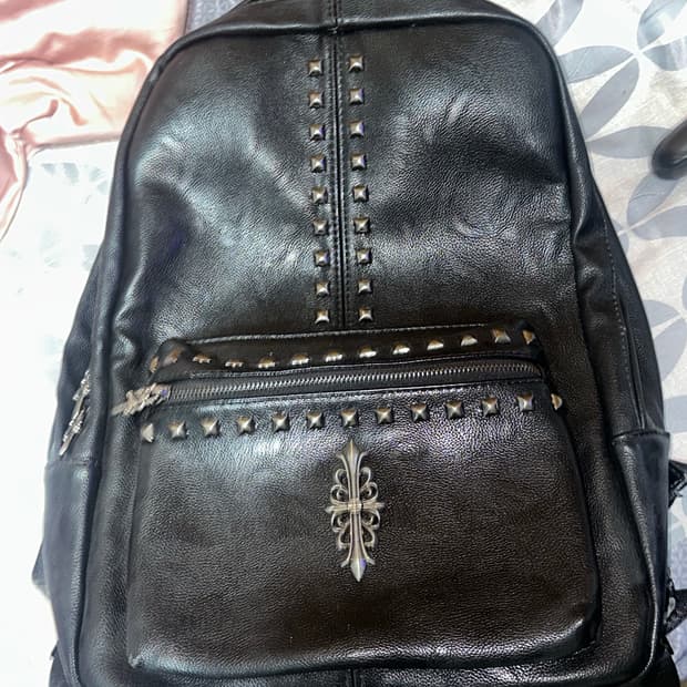 Leather stud bag