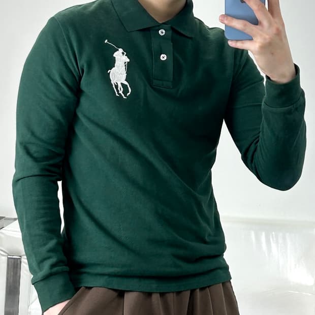 폴로 랄프로렌 빅포니 카라 롱슬리브 L
