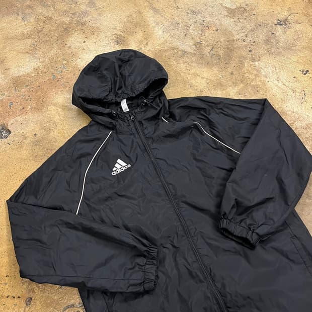 [정품/100,L] 아디다스 후드 바람막이 자켓 블랙 b16