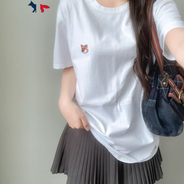 메종키츠네 반팔티