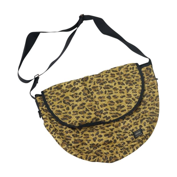 PORTER x X-girl 요시다 포터 콜라보 레오파드 퀼팅 메신저백