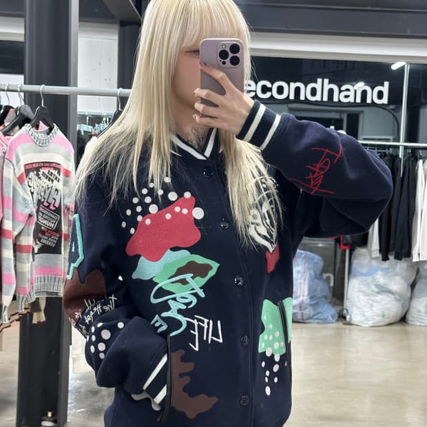 빌리어네어 보이즈 클럽 BB 마스 자켓 네이비