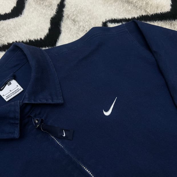 [M]나이키SB 스우시로고 코튼 블루종/네이비