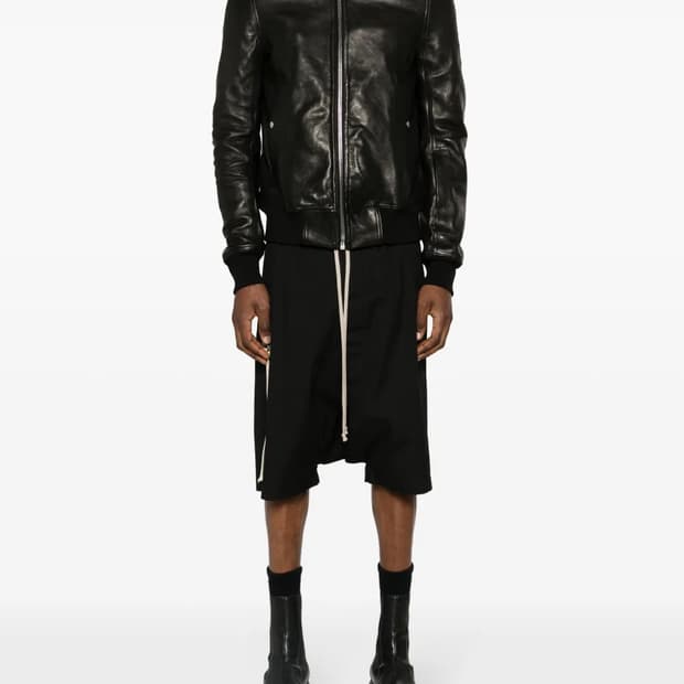 릭오웬스 레더 봄버자켓