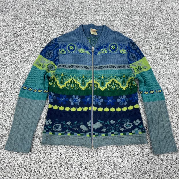 오일릴리 알파카 혼방 가디건